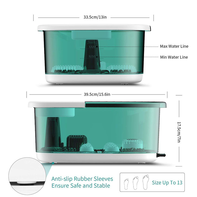 Máy mát xa bồn tắm chân MM-20A-3 có nhiệt và bốn con lăn mát-xa lớn